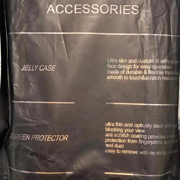 NWT purple jelly case Plus screen-protector for Samsung A03 - Picture 4 of 4